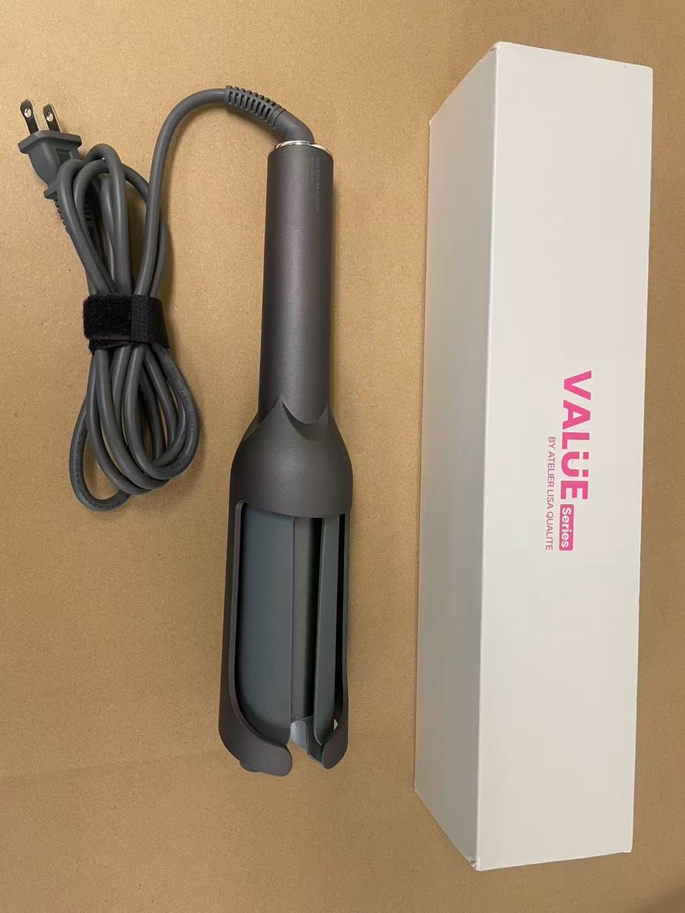Automatic Hair Curler Rotating Curling Iron Long Barrel, Open Box